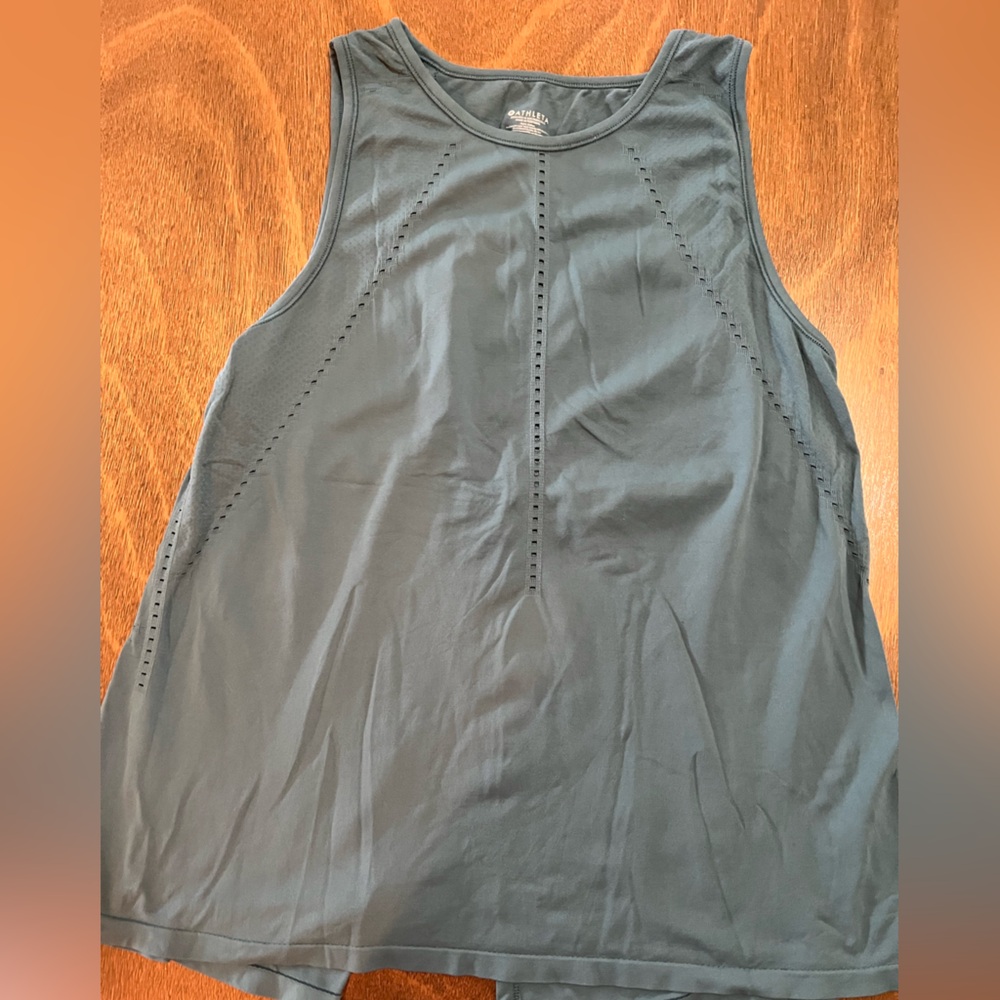 Athleta army green tank top.